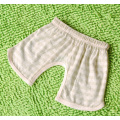 Pantalones cortos anchos de la raya del verde del bebé del algodón orgánico